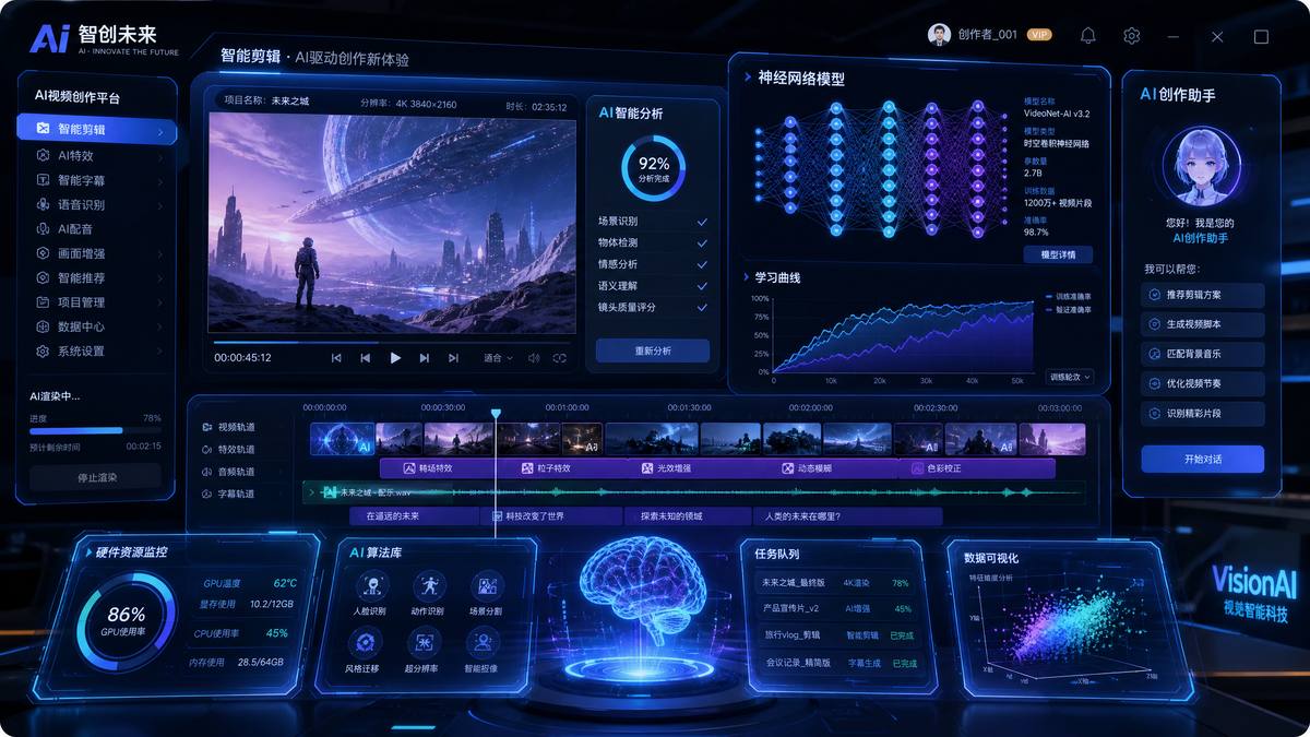 网红直播录屏AI视频创作工具